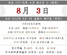 2019年（阴历）七月初三的喜神在哪？