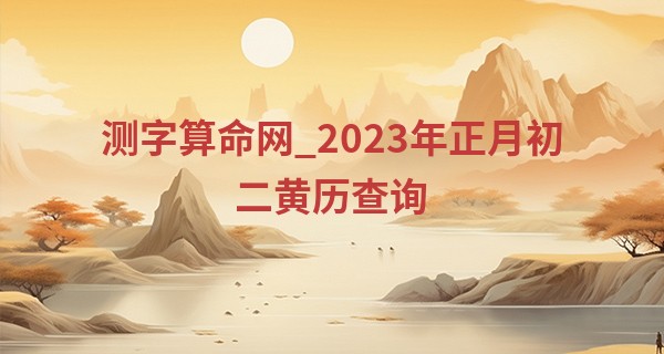 测字算命网_2023年正月初二黄历查询 正月初二日子怎么样
