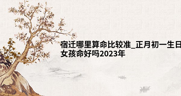 宿迁哪里算命比较准_正月初一生日女孩命好吗2023年 性格怎么样