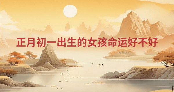 正月初一出生的女孩命运好不好 是富贵命吗_兹都算命