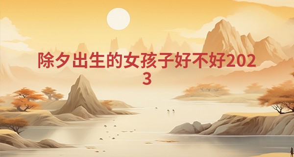 除夕出生的女孩子好不好2023 大年三十生孩子好不好_西安哪里算命最准