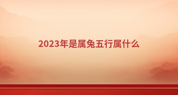 2023年是属兔五行属什么 兔宝宝的性格分析_通化哪里有算命的地方