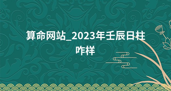 算命网站_2023年壬辰日柱咋样 有漏财之象则不宜在外地发展