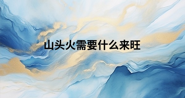 山头火需要什么来旺